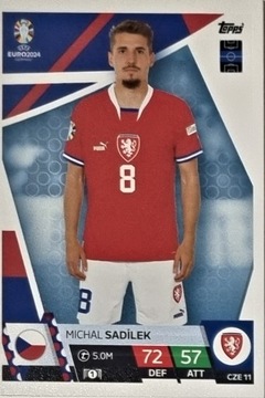 EURO 2024 TOPPS MATCH ATTAX CZE 11 MICHAL SADILEK CZECHY