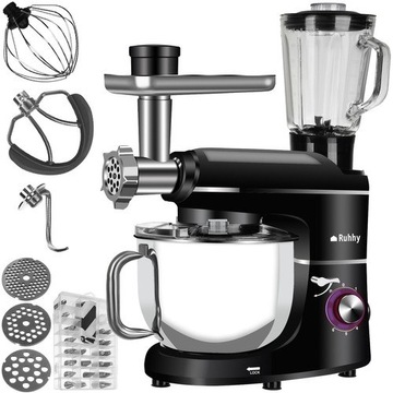 3w1 ROBOT PLANETARNY KUCHENNY Z BLENDEREM I MASZYNKĄ DO MIELENIA 2200 W