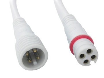 Złączka kabel LED wodoodporny 4 pin 40cm