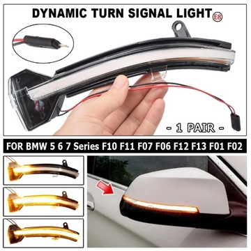 2SZT. LED DYNAMICKÉ SVĚTLO SMĚROVKA FOR BMW 5 6 7 SERIES F10 F11 F07 F06 F12