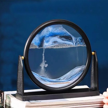 3D изображение глубоководного песка орнамент украшение стола вращающиеся песочные часы