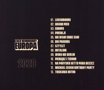 ПОСТЕР-НАКЛЕЙКА Taco Hemingway EUROPA CD BOX LIMITED