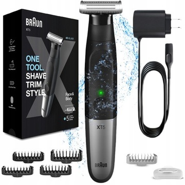 BEZPRZEWODOWA WODOODPORNA GOLARKA TRYMER BRAUN SERIES X XT3 WET & DRY