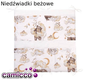 ORGANIZER PRZYBORNIK do ŁÓŻECZKA na ŁÓŻECZKO organizery dla dzieci wzory