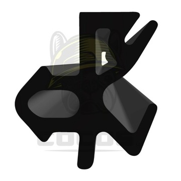 Uszczelka do okien PVC S-1252 SALAMANDER CZARNA 1m