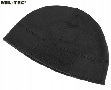 Czapka zimowa ciepła polarowa elastyczna Mil-Tec Fleece Cap czarna