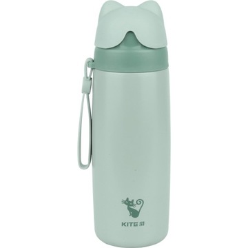 ДЕТСКИЙ ТЕРМОС С МЕТАЛЛИЧЕСКОЙ КРУЖКОЙ С РУЧКОЙ ЗЕЛЕНЫЙ ЗМЕЙ 350мл