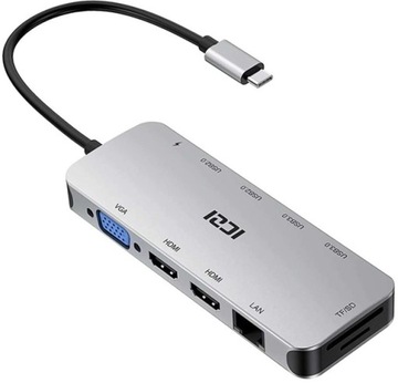 STACJA DOKUJĄCA DO MACBOOKA DUAL USB-C 13W1 HC481