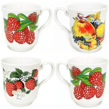 558 KUBEK 300 Owoce IWONA CHODZIEŻ MALCER Porcelana 1szt.