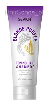 Шампунь Purple BLOND убирает желтизну.