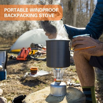 Мини-газовая плита Aomiun для кемпинга, походная печь