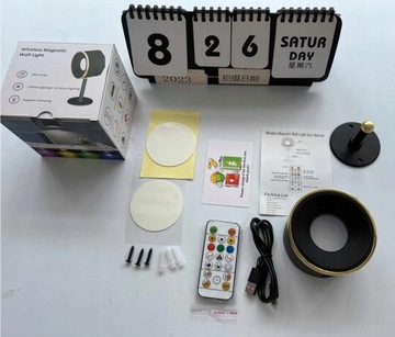 SMART RGB СВЕТОДИОДНЫЙ НАСТЕННЫЙ СВЕТИЛЬНИК БЕСПРОВОДНОЙ МАГНИТНЫЙ, ПОВОРОТНЫЙ НА 360°