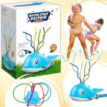 Садовая игрушка-разбрызгиватель для детей, шланг для разбрызгивания дельфина на лето