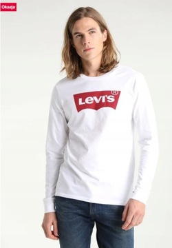 LEVI'S KOSZULKA Z DŁUGIM RĘKAWEM BIAŁA