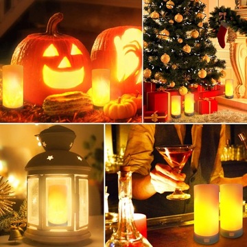 2 КОМПЛЕКТА СВЕТОДИОДНЫХ ЛАМП С ЭФФЕКТОМ ПЛАМЕНИ, РЕАЛИСТИЧЕСКИЙ ТАНЦУЮЩИЙ СВЕТОДИОДНЫЙ ФИТИЛЬ