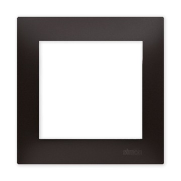 Одинарная рамка для контактов серии Simon 54 антрацит DR1/48