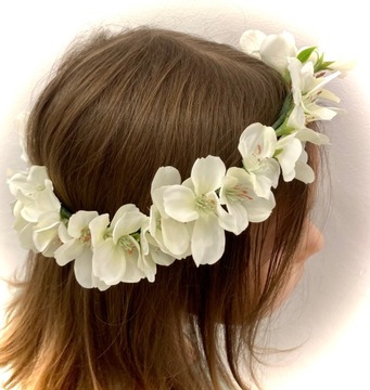 Венок для причастия, яблоневый цвет, нежный, живой, причастие 2024 г.