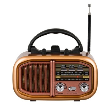 Retropolis AUSTIN Винтажное радио Ретро Солнечная батарея USB microSD Bluetooth 1200 мАч