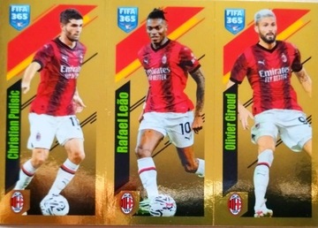 PANINI naklejki FIFA 365 2024 NAKLEJKA 353 a b c MILAN PULISIC LEAO GIROUD