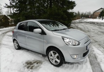 Mitsubishi Space Star Hatchback 5d 1.0 71KM 2014 Mitsubishi Space Star SERWISOWANY Zarejestrowany tani ekonomiczny Benzyna, zdjęcie 17