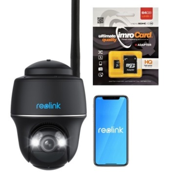 Kamera Reolink Argus Series B430 akumulátor 5Mpix WiFi Usb-c 64GB Karta