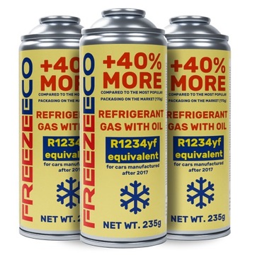Czynnik r1234yf dujos į klimy freezeco 2prieš1 - 3 skardinės czynnika r1234 yf