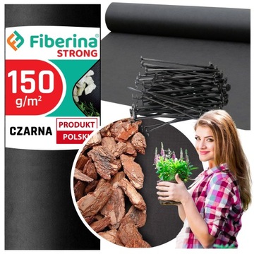 AGROWŁÓKNINA 3x MOCNIEJSZA 150g NA CHWASTY ściółkująca pod korę 0,8x50m