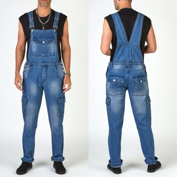 Pockets Jeans Autumn Mens Overalls 2023 Men Casual
