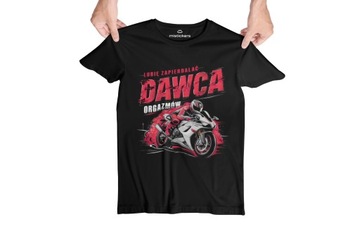 KOSZULKA MOTOCYKLOWA T-SHIRT MĘSKA MOTOR PREZENT DLA MOTOCYKLISTY PREMIUM