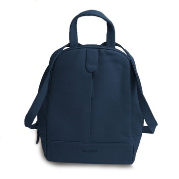 Plecak damski skórzany CHIC navy (granatowy)
