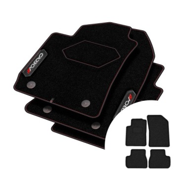 Velurové koberce Carbon pro Citroen DS3 2010-2016