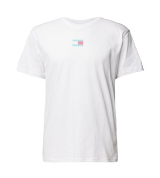 Tommy Jeans T-shirt męski DM0DM16826 biały Regular Fit roz. M