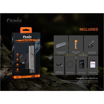 ВЕЛОСИПЕДНЫЙ ФОНАР FENIX BC21R V3.0 + УСТАНОВКА