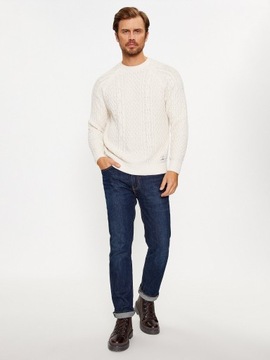 Pepe Jeans Sweter Sly PM702378 Écru Regular Fit
