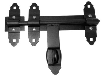 ЗАЩЕЛКА ЗАЩЕЛКА ДЛЯ ВОРОТ 250ММ ЧЕРНЫЙ Замок для двери ЗАМОК для ворот