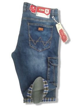 SPODENKI MĘSKIE JEANSOWE BOJÓWKI S237 W34 88 - 90 CM
