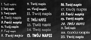 Наклейка с любой надписью, Персонализация любым текстом, неоновая голограмма 5 см.