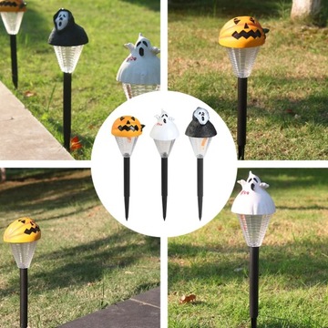 Halloweenowa lampa podłogowa zasilana energią