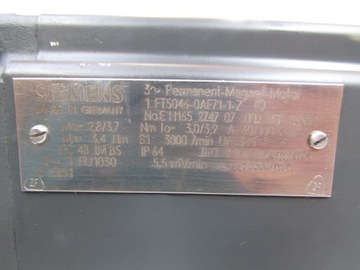 Серводвигатель SIEMENS 1FT5046-0AF71-1-Z 6FX2001