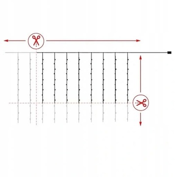 3х3м Световая завеса Garland Light 300LED