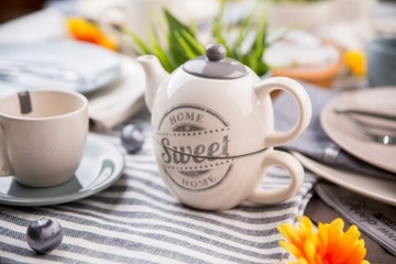 CERAMICZNY pojemnik z klipsem żywność HOME 450ml