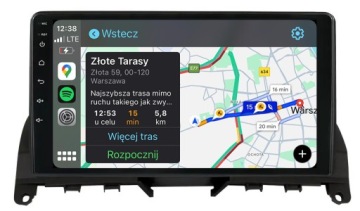Mercedes W204 Předliftová Radionavigační Mapa Android Carplay