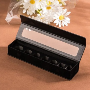 Черная кожаная корпус RPG Bone Box Case Case для 7 костей