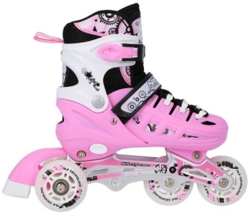Роликовые коньки 4в1, роликовые коньки для девочек, регулируемые для отдыха, 35-38