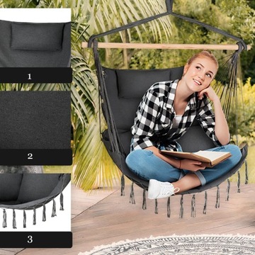 БРАЗИЛЬСКИЙ ПОДВЕСНОЙ СТУЛ XXL КАЧЕШЬ-ГАМАК СТУЛ САДОВЫЙ КАЧАЛКА 150 КГ