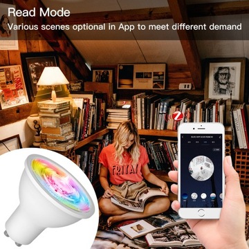 Светодиодная лампа RGB GU10 ZigBee TUYA SMART LIFE 3шт.