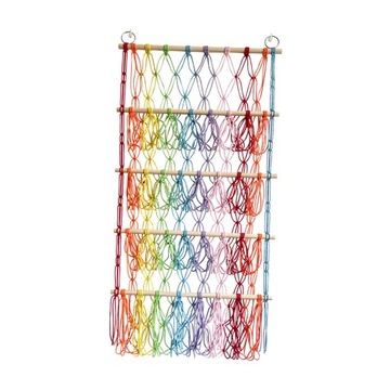 Wypchane zwierzę zabawka hamak z siatki wiszący organizer ścienny sypialnia wielokolorowy