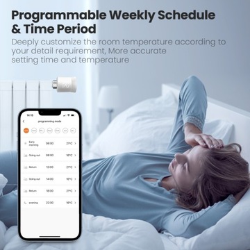 Термостатическая головка SMART Zigbee 3.0 Tuya, 3 шт.
