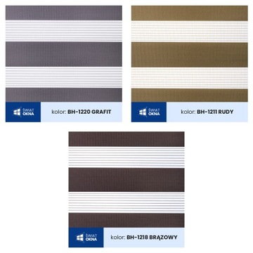 Жалюзи День и Ночь на заказ с натяжителем 101х150 см.