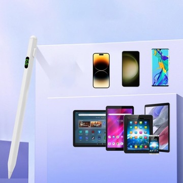 РУЧКА-КАРАНДАШ ДЛЯ ПЛАНШЕТА APPLE XIAOMI LENOVO С МАГНИТНЫМ USB + 4 ГОЛОВКОЙ